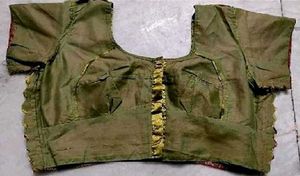 Golden wedding silk Blouse
