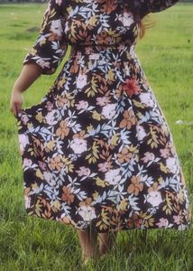 Floral Print Midi Dress