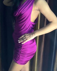 Pink Satin Party Dress