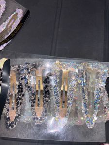 Sparkling Rhinestone Hair Clips Set
