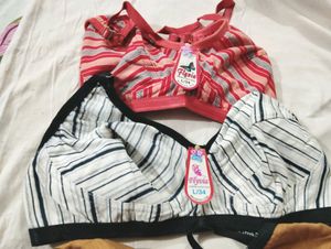 34"Cotton Bras Setof 4