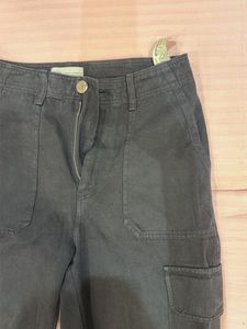Black Wide Leg Cargo Pants