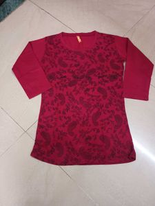 ❤️ Red T-Shirt with Black Front Design