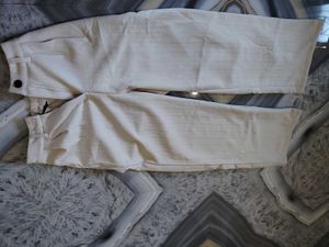Chic Cream Textured Palazzos