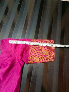 Pink Blouse with Gold Detail💜