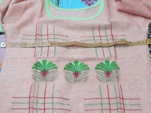 Kurti coral 1piece Embroidery work/fancy/western