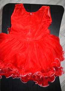 Baby Girl Red Frocs New Condition
