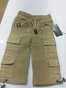 Boys Brown&amp;beige  Corduroy Cargo Pants