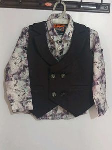 Boys Floral Print shirt with blazer and 👖