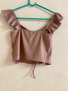 Cute Ruffled Crop Top