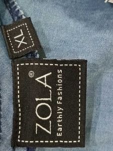 Denim Sleeveless Zipper Top