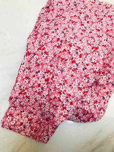 Pink Floral Kurta Set