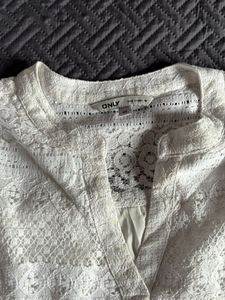 White Lace A-Line Dress