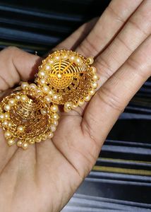 Big One Gram Gold Earrings