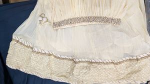 Cream Lehenga Choli Set