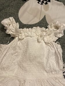 White Off-Shoulder Maxi Dress