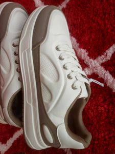 Men Casual White Platform Sneakers