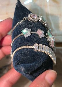 Sparkling Gemstone Bracelets Set combo of 3