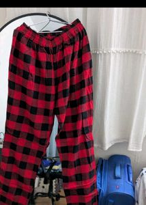 Cozy Red &amp; Black Plaid Pajama Pants