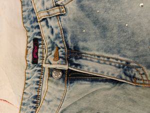 Ginger Embellished Ripped Shorts