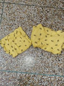 frock suit and plazo colour yellow colou