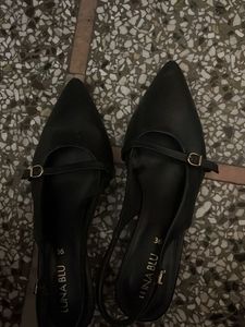 Elegant Black Slingback Heels