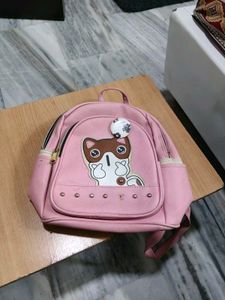 Cute Pink Cat Backpack for Kids