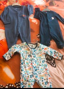 3brand New Rompers N Warmer Combo