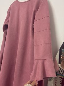 Elegant Pink Floral Embellished Kurta Set
