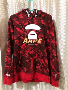 AAPE BAPE Red Camo Hoodie