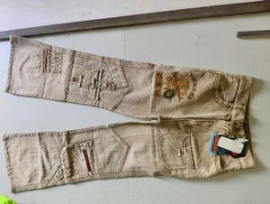 Y2K Streetwear Beige Cargo Pants