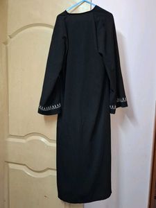 Elegant Black Abaya Dress For Kids