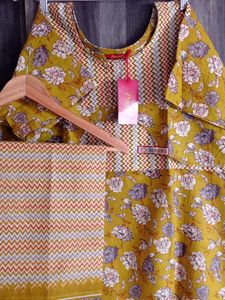 pure cotton Dupatta nighty With Pocket