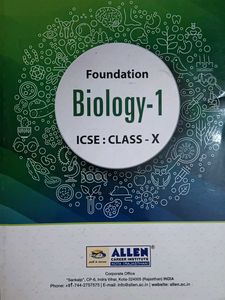 Foundation Biology-1 ICSE Class 10 Book