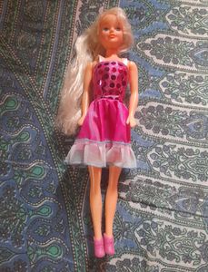 🌌COMBO Fashion Model Blonde Long Hair Purple Color Stylish Dressed Barbie +1 Barbie Heels. Like New Barbie Doll Toy(Barbie Dress, Princess Barbie Accessories)For Kids, Childrens, Girls, Boy.