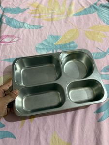 Stainless Steel Divided Serving Tray
