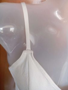 Chic White Cami Surplice Crop Top