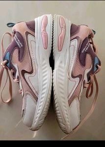 Pink &amp; Purple Lace-Up Sneakers