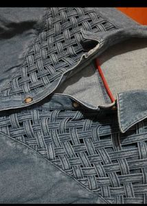 Chic Denim Tie-Front Crop Shirt