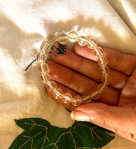 Crystal bracelet with charm