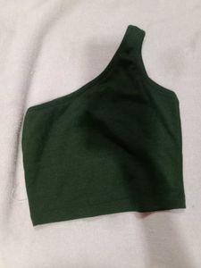 One Shoulder Crop Top