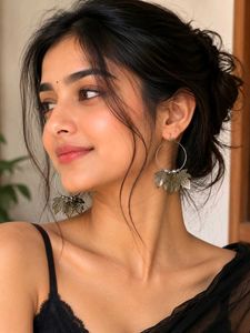 Leaf Hoop Earrings