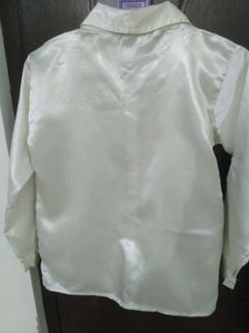 Satin Button Down Shirt
