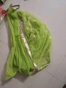 Green Embroidered Lehenga Choli Set