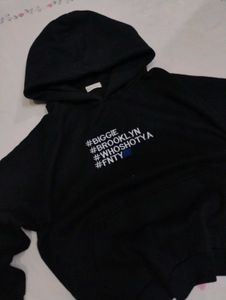 Black Graphic Hoodie