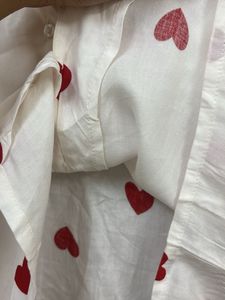 Red Heart Chic White Shirt