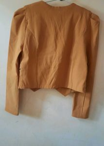 Stylish Mustard Cropped Jacket