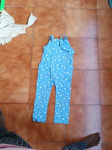Cute Baby Blue Polka Dot Romper