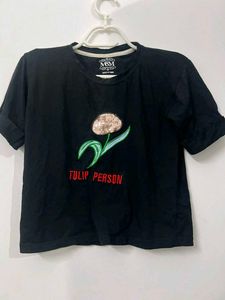 Black Tulip Graphic Tee