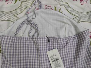 Cute Gingham Checkered Dress